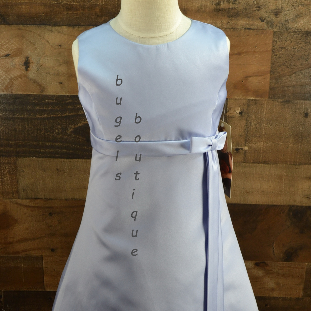 Us Angels Dress Satin A-line Empire Waist Size 5